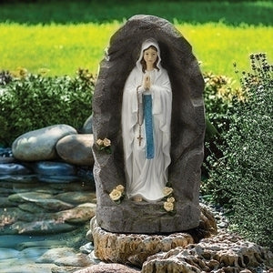 36" Our Lady of Lourdes Grotto (Garden Statue)