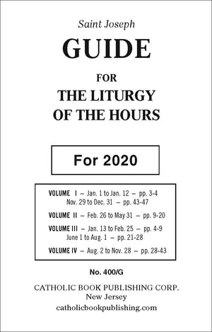 2020 Guide for Liturgy of the Hours (4 Volumes)