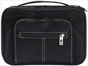 Deluxe Organizer with Study Kit Bible Cover, Black, Extra Large