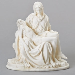 8.25" White Pieta Figurine