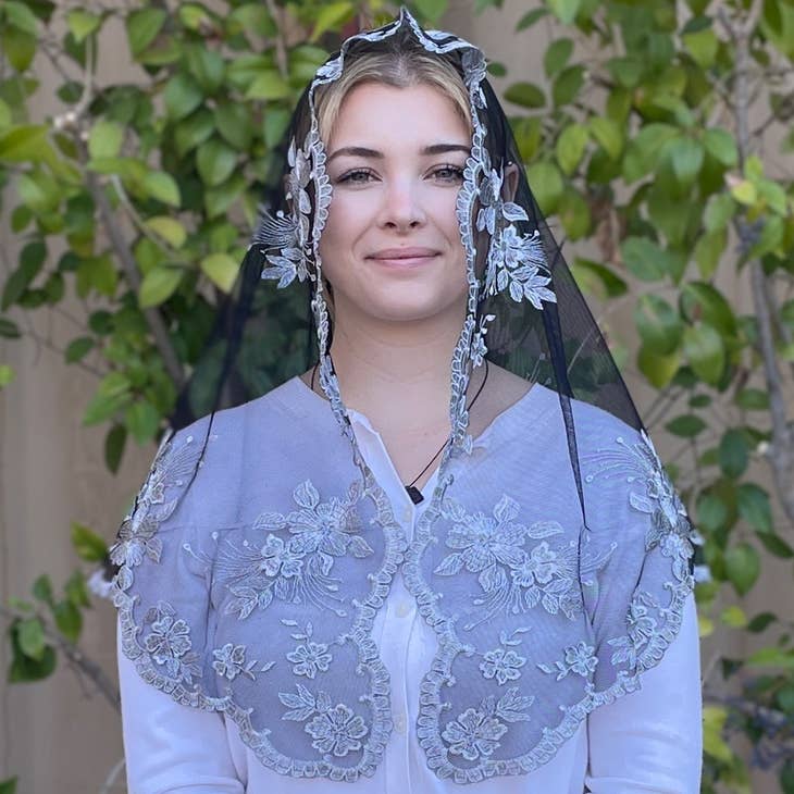 Celestial Veils - Mary Magdalene (60" x 24" Silver)