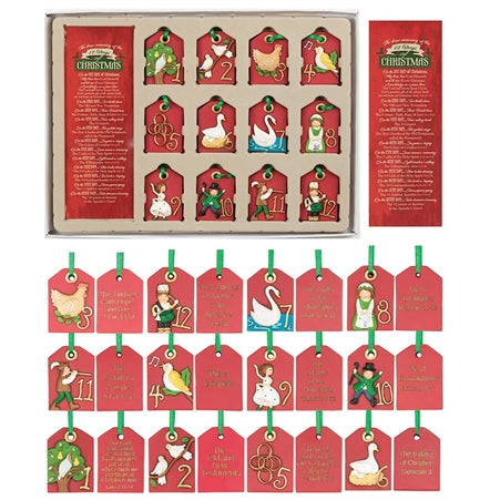 12 Days of Christmas Ornament Set