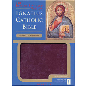 Ignatius Bible RSV-CE Compact w/ Zipper Burgundy