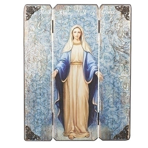 17"H Our Lady of Grace Decorative Panel