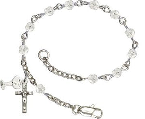 Rosary Birthstone Bracelet with Chalice Charm