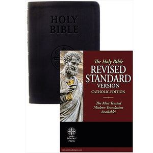 Revised Standard Version - Catholic Edition Bible (Black Bonded Leather): Standard Print Size