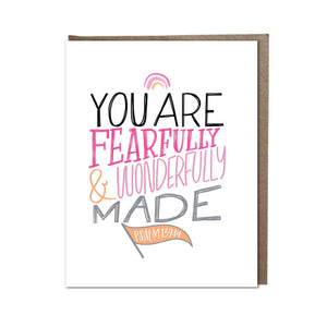 Fearfully and Wonderfully Made - Pink Card