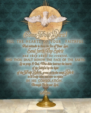 Wall Plaque Eucharist/Holy Spirit