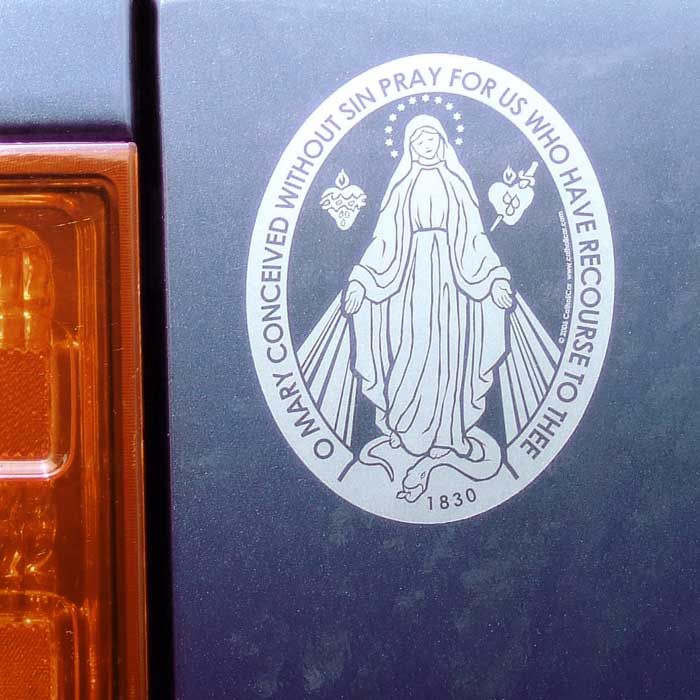 Car Decal - Miraculous Medal