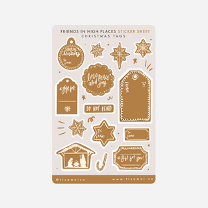 Christmas Tags - Sticker Sheet