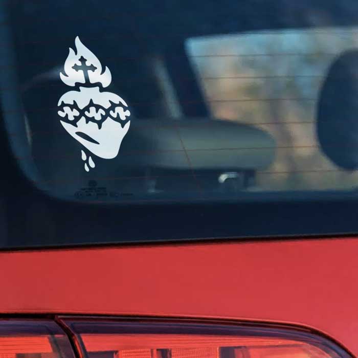 Car Decal - Sacred Heart