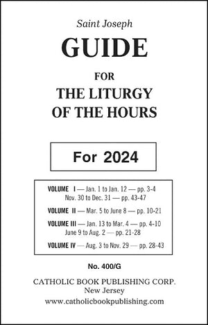 2024 Guide for Liturgy of the Hours (4 Volumes)