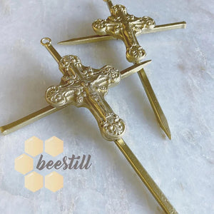 Gold Nail Cross (3 styles)