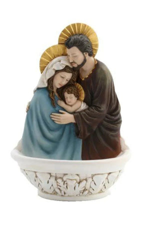 Holy Family Water Font 7"