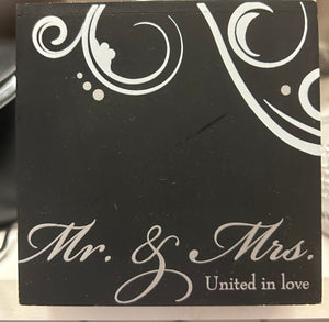 Tealight Holder Mr. & Mrs.
