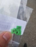 Mini Green Scapulars (sold in pack of 5)