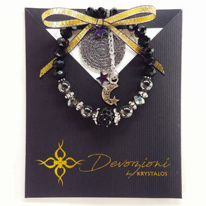 Our Father Prayer Bracelet (white or black)