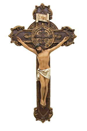 St. Benedict Crucifix (bronze, 11")