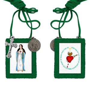 My Green Scapular Necklace