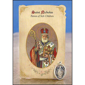 St Nicholas Sick Children Holy Card
