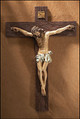 21" Crucifix - dark wood