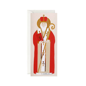 Gold St. Nicholas Card - Box of 6