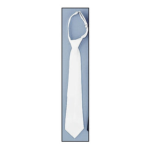 White Adjustable Necktie