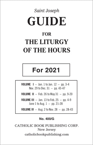 Liturgy of the Hours Guide for 2021