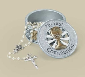 JS Communion Rosary Box