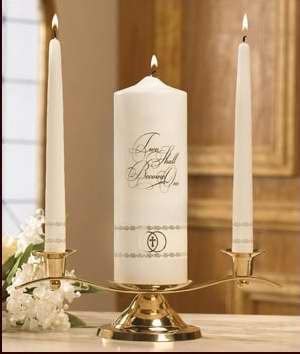Will & Baumer - Wedding Unity Candles "Two Shall Become One"