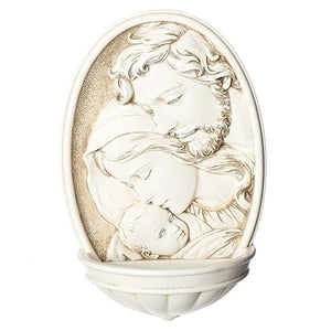8" Holy Family Holy Water Font