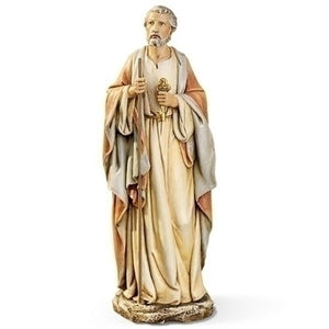 10.5" St. Peter Statue with Keys to Kingdom
