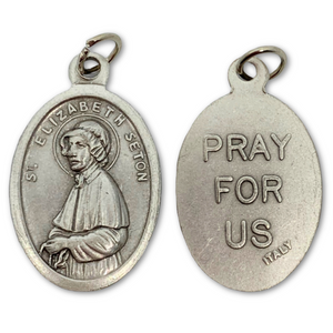 St. Elizabeth Ann Seton Oxidized Medal