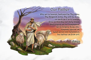 Good Shepherd/Our Father Prayer Pillowcase