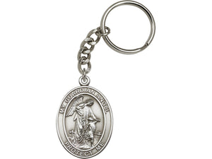 Guardian Angel Keychain - silver finish