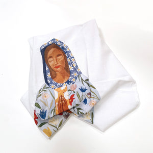 Our Lady of Perpetual Flourishing Tea Towel