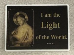 4x3 Table Plaque - I Am the Light of the World