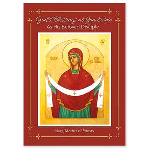 Mary Mother of Priests - Ordination Card