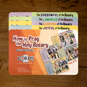 How To Pray the Holy Rosary Placemat Set