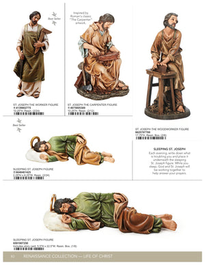 6.5"W Sleeping St Joseph
