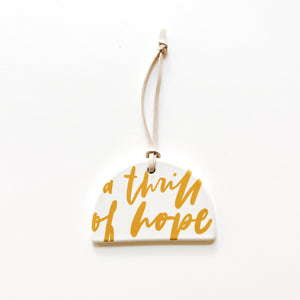 Christmas Ornament A Thrill of Hope