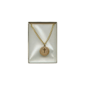 Confirmation Pendant and Chain Gold Plated