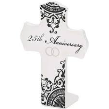5" 25th Anniversary Table Cross