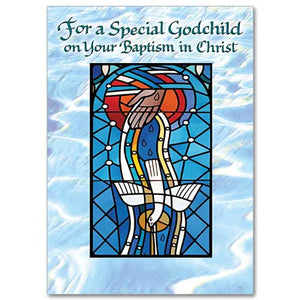 For a Special Godchild on Your Baptism in Christ - Card
