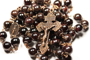 Oklahoma Rosaries - many varieties of gemstones