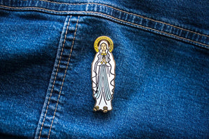 Our Lady of Lourdes Enamel Pin