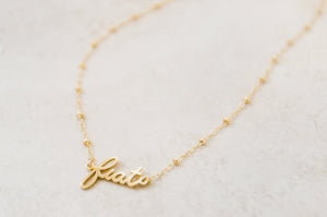 Fiat Necklace (14k gold-plated/filled)