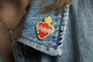 Immaculate Heart of Mary Enamel Pin