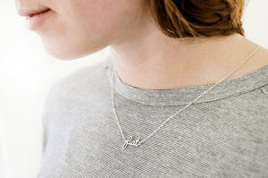 Fiat Necklace (sterling silver chain)