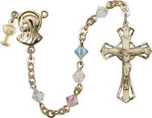 Multi-Colour First Communion Rosary